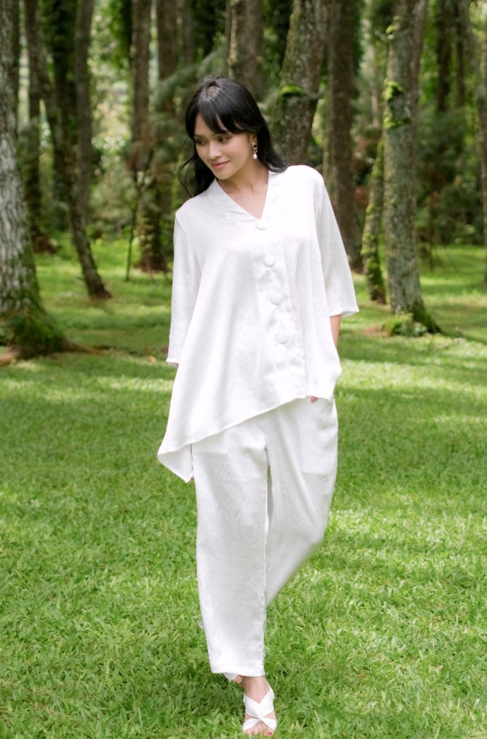 Nufa PolyCotton Set Blouse Pants