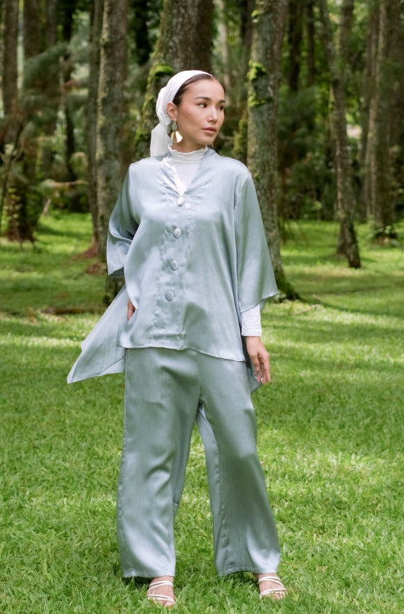 Nufa PolyCotton Set Blouse Pants