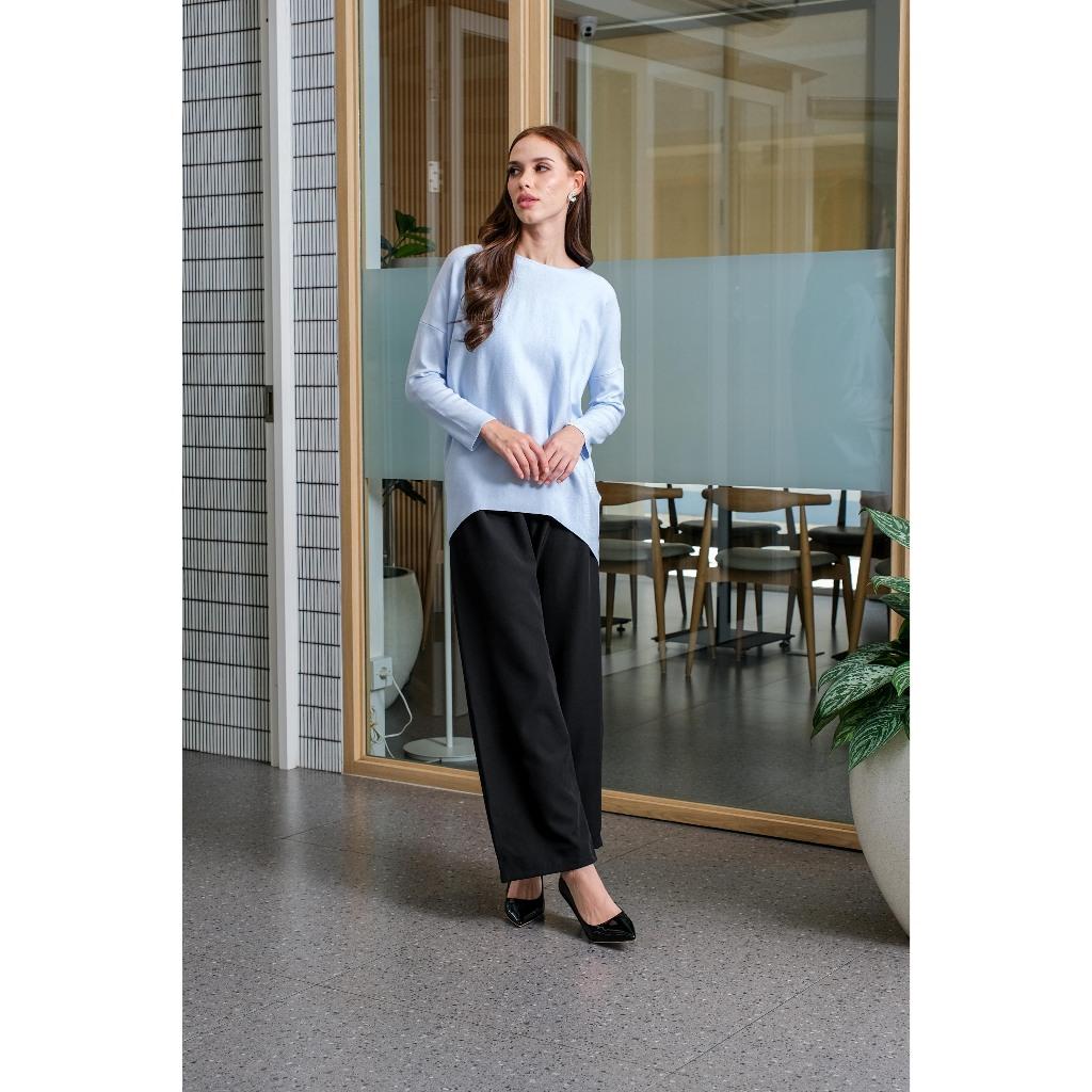 Asiro Minara Top Knitted Pakaian Atasan Wanita
