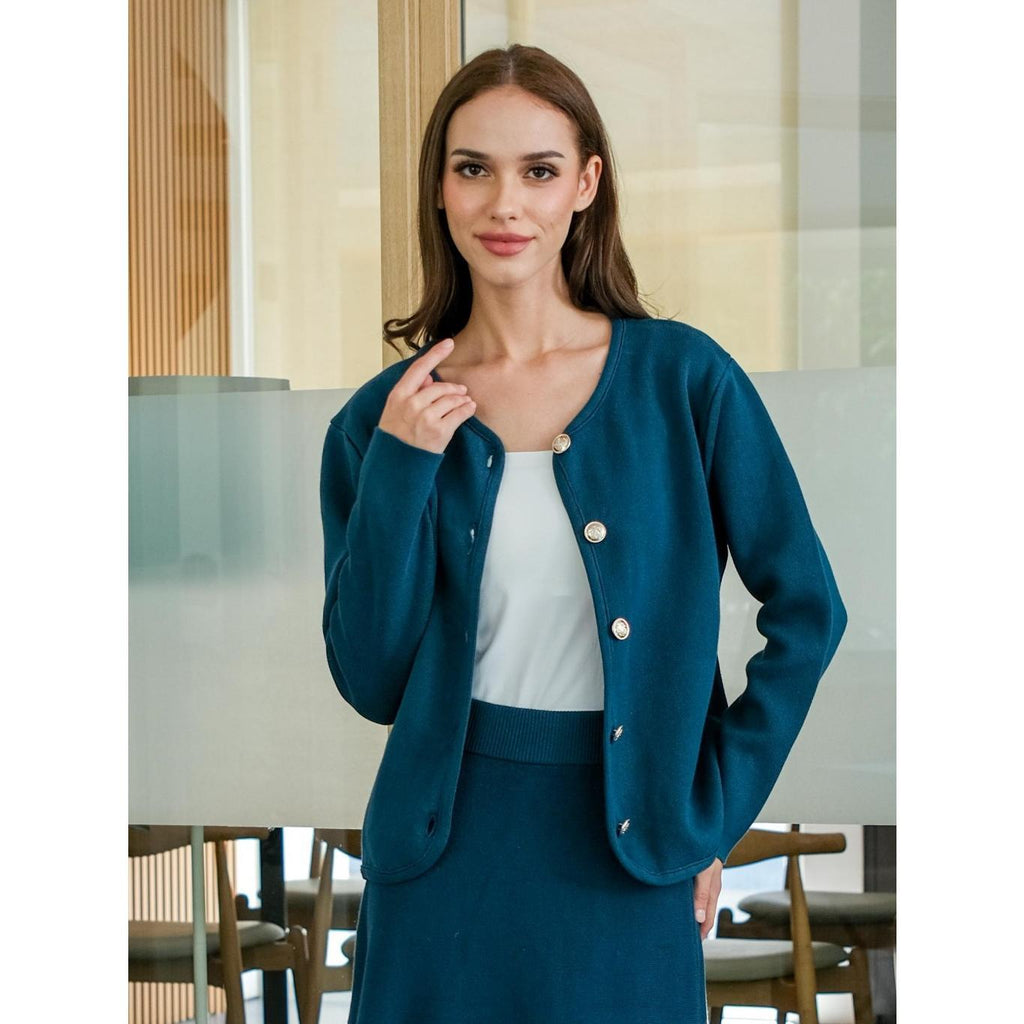 Asiro Reva Knitted Outerwear Pakaian Atasan Wanita