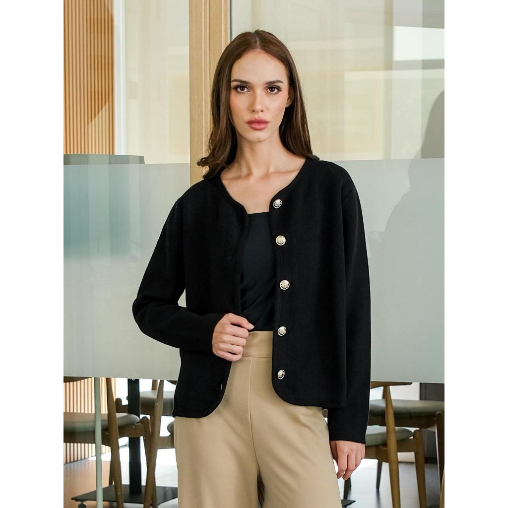 Asiro Reva Knitted Outerwear Pakaian Atasan Wanita