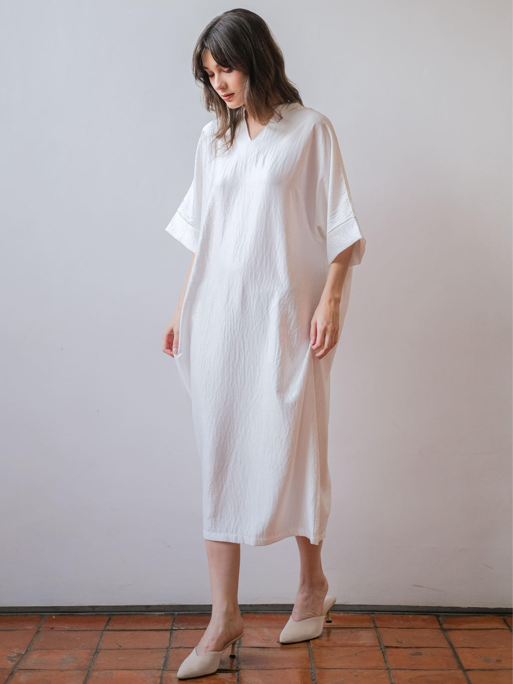 Asiro Zelmira Dress Linen Cotton Korea Gamis Panjang Wanita Gamis Session Ramadhan Baju Lebaran 2026 Kaftan Bukber Terbaru Abaya Polos