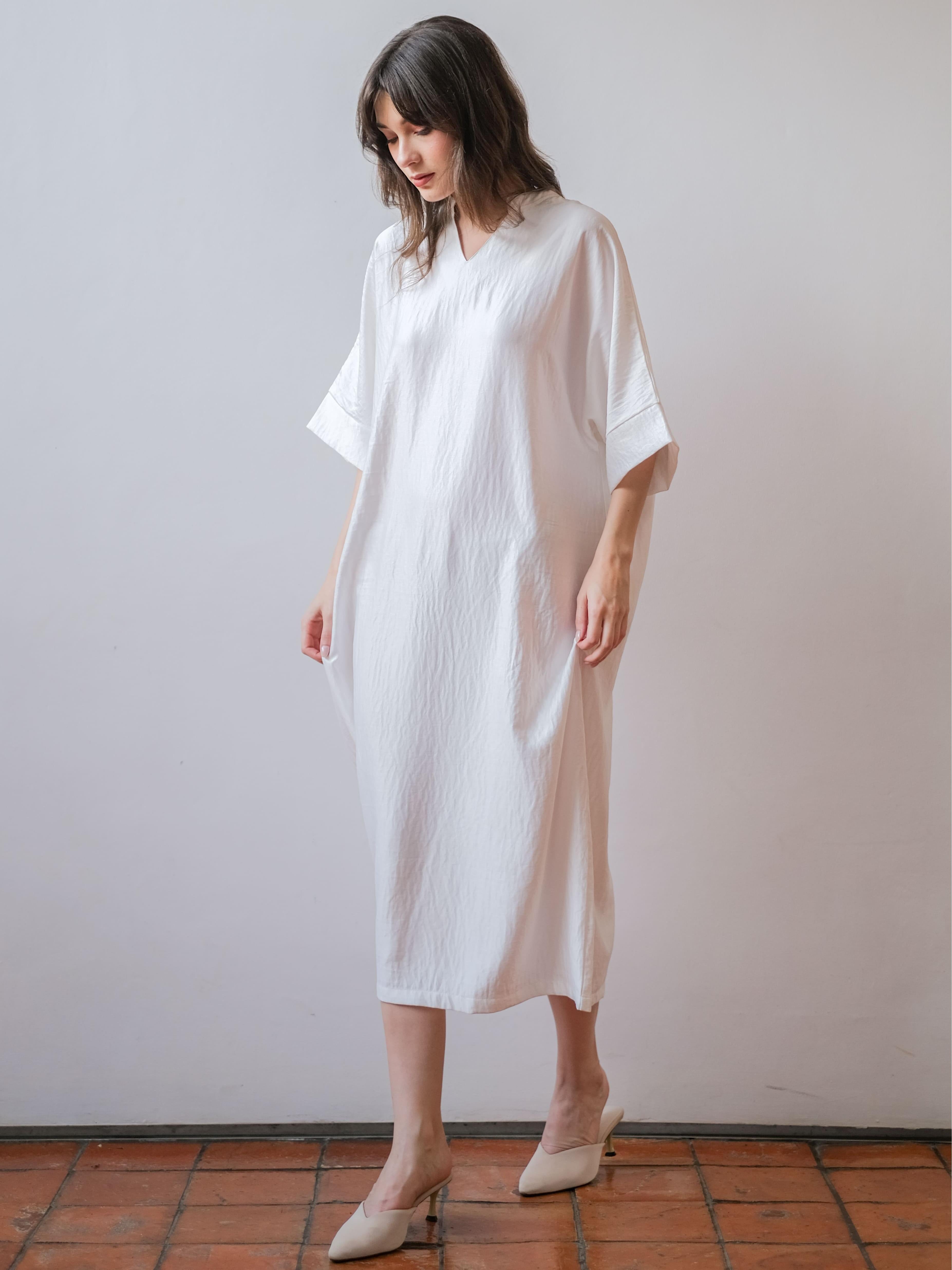 Asiro Zelmira Dress Linen Cotton Korea Gamis Panjang Wanita Gamis Session Ramadhan Baju Lebaran 2026 Kaftan Bukber Terbaru Abaya Polos