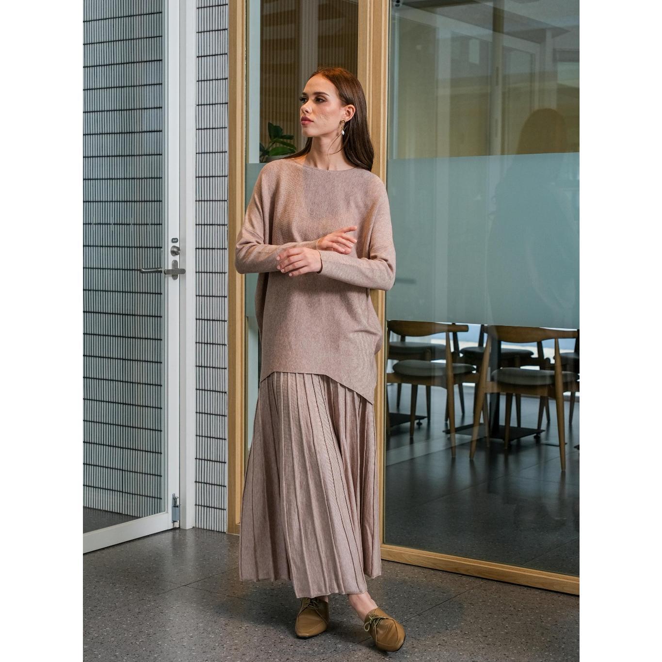 Asiro Minara Top Knitted Pakaian Atasan Wanita