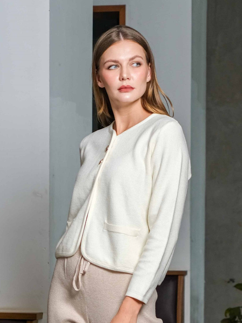Asiro Terra Knitt Outerwear Knitwear Atasan Wanita