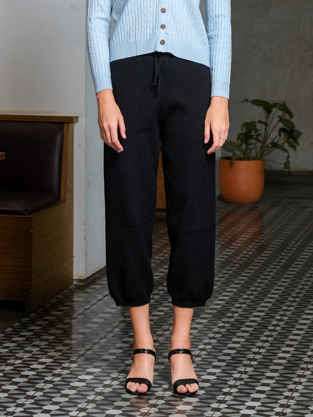 Asiro Birdie Pants Knitt Celana Panjang Wanita Jogger