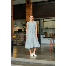 Load image into Gallery viewer, Asiro Sifa Dress Poly Cotton Gaun Tanpa Lengan Pakaian Wanita
