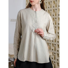Load image into Gallery viewer, Asiro Echa Linen Blouse Atasan Wanita
