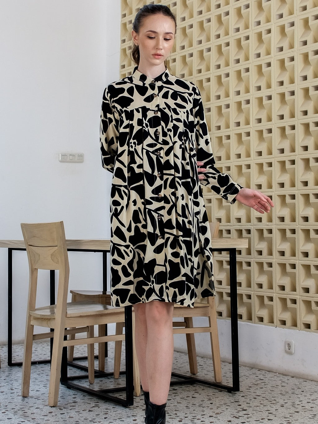 Asiro Emmy Linen Midi Dress
