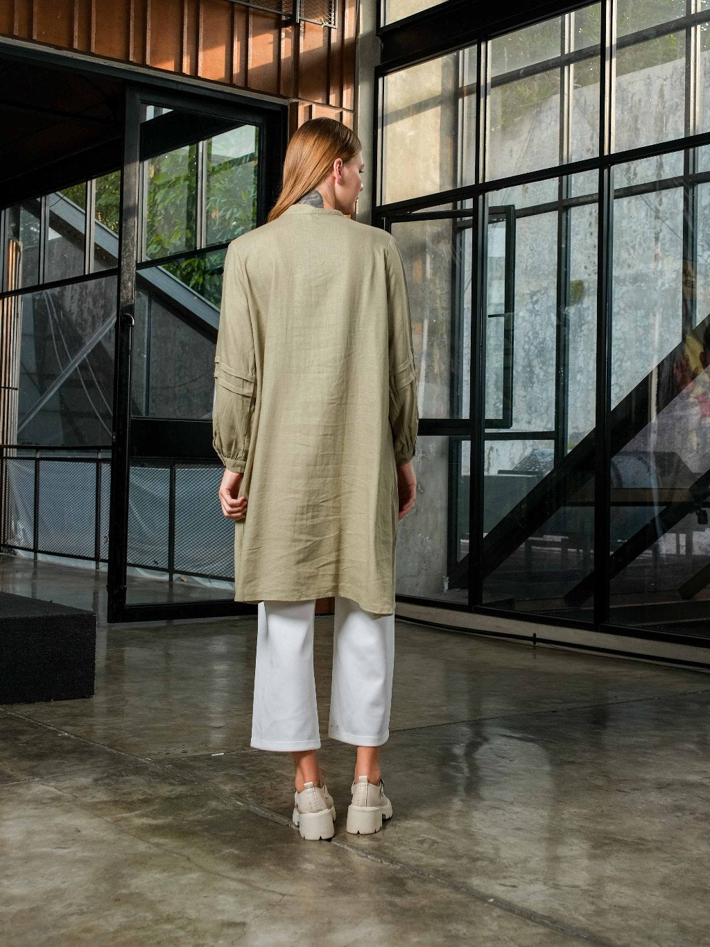 Asiro Poppy Top Blouse Linen Pakaian Atasan Wanita