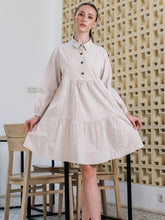 Load image into Gallery viewer, Asiro Irene Top Linen Dress Gaun Wanita
