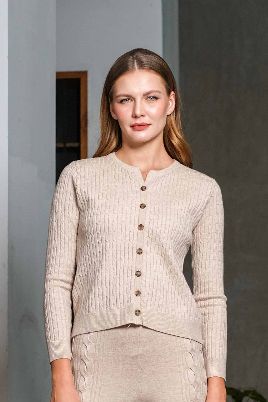 Asiro Prisca Knitt Outerwear Knitwear Atasan Wanita