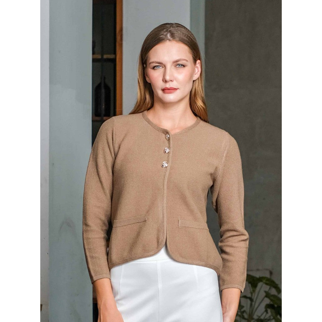Asiro Terra Knitt Outerwear Knitwear Atasan Wanita
