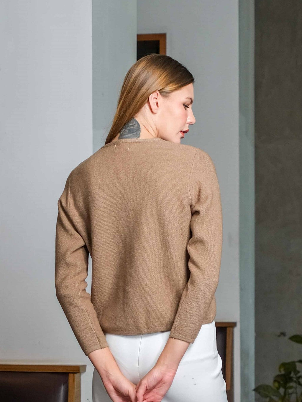 Asiro Terra Knitt Outerwear Knitwear Atasan Wanita