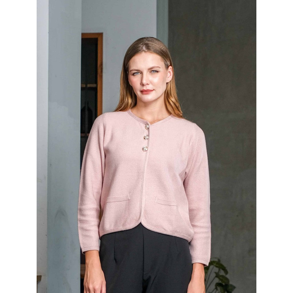 Asiro Terra Knitt Outerwear Knitwear Atasan Wanita