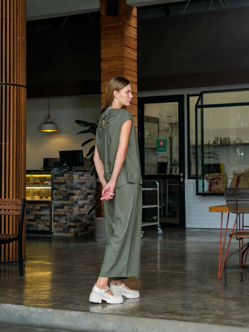 Asiro Briza Set Linen Setelan Wanita Stripe