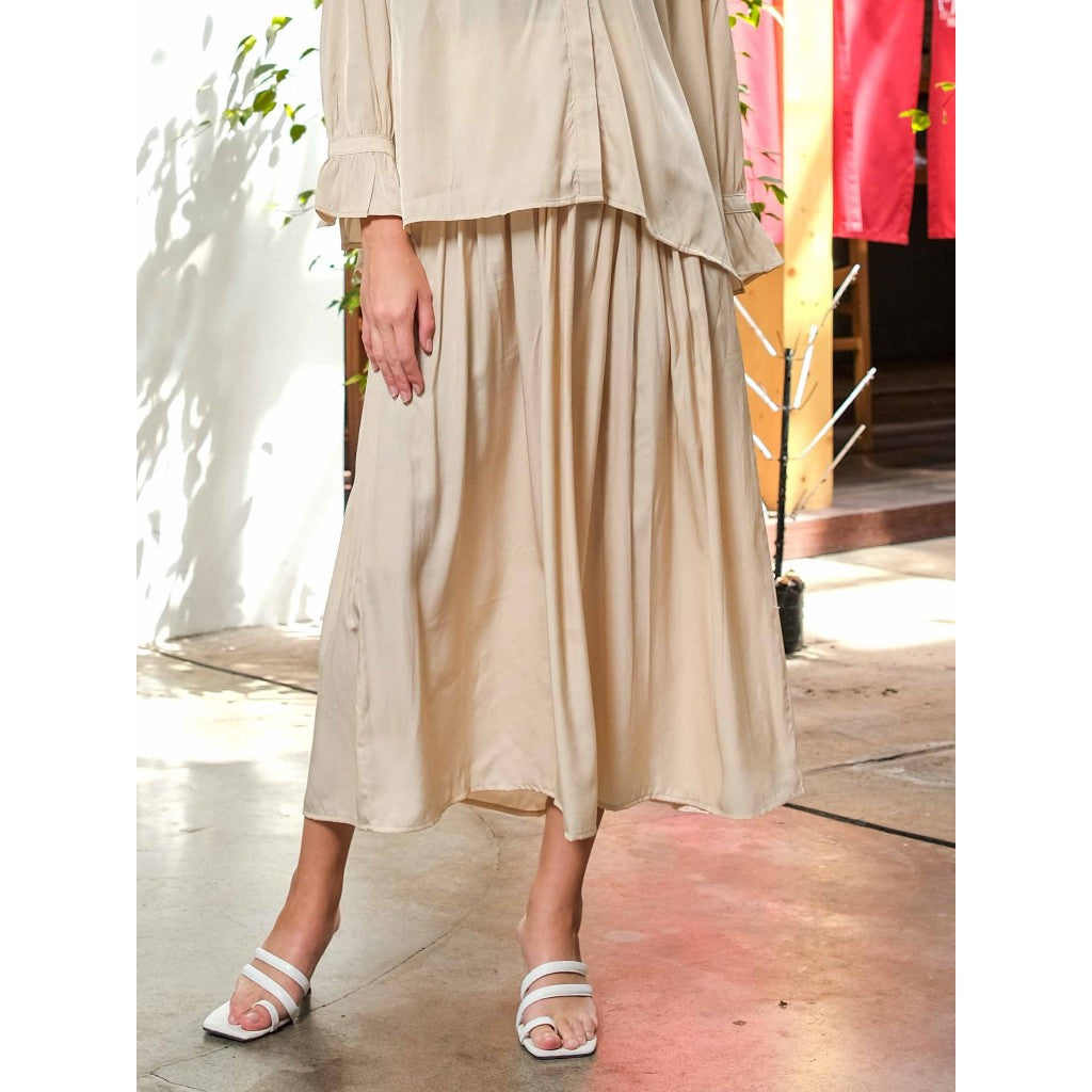 Asiro Lisa Skirt Rok Midi Bawahan Wanita