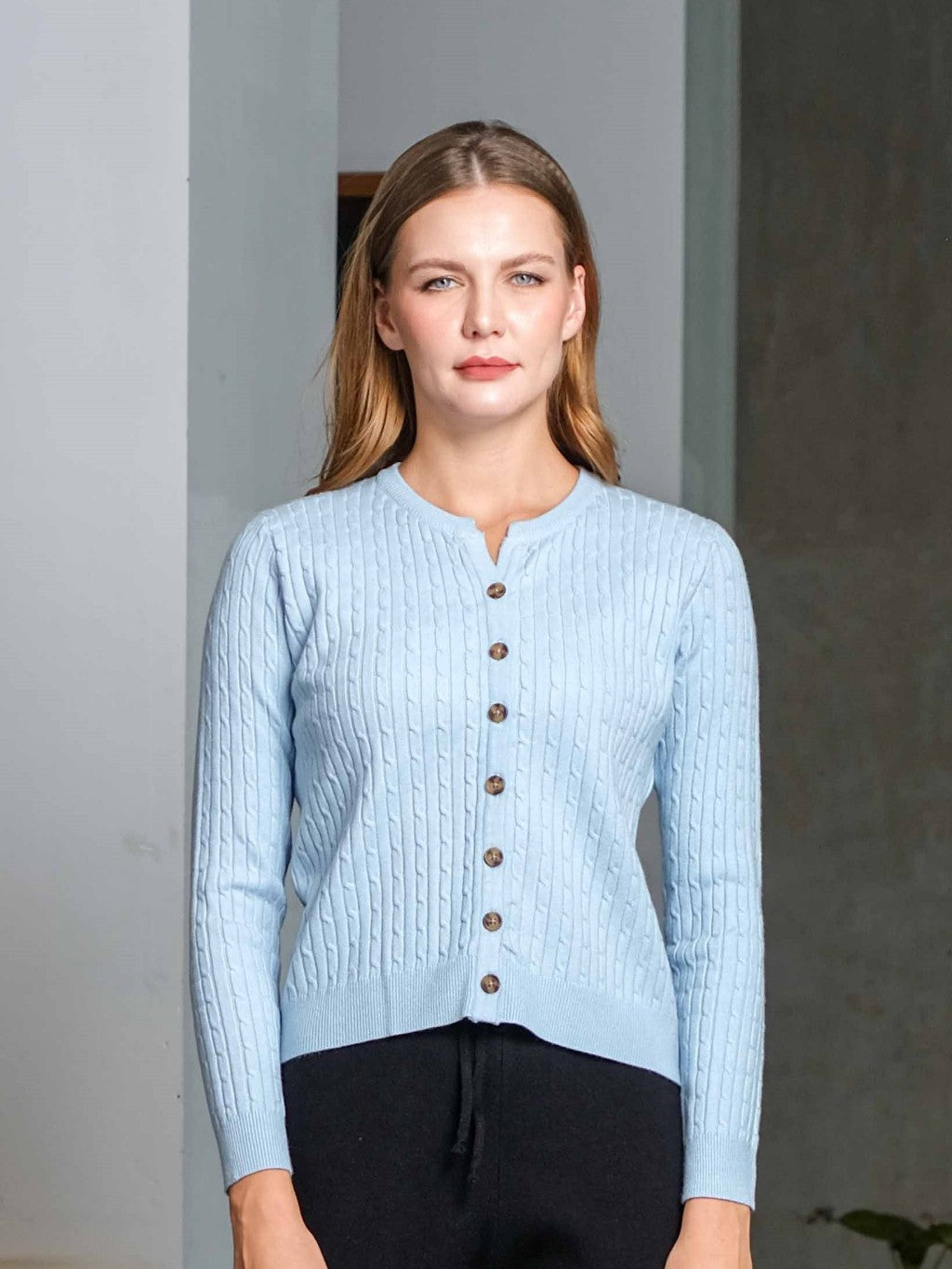 Asiro Prisca Knitt Outerwear Knitwear Atasan Wanita