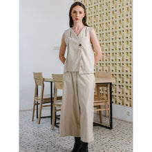 Load image into Gallery viewer, Asiro Aurel One Set Stripe Woolstretch Setelan Wanita

