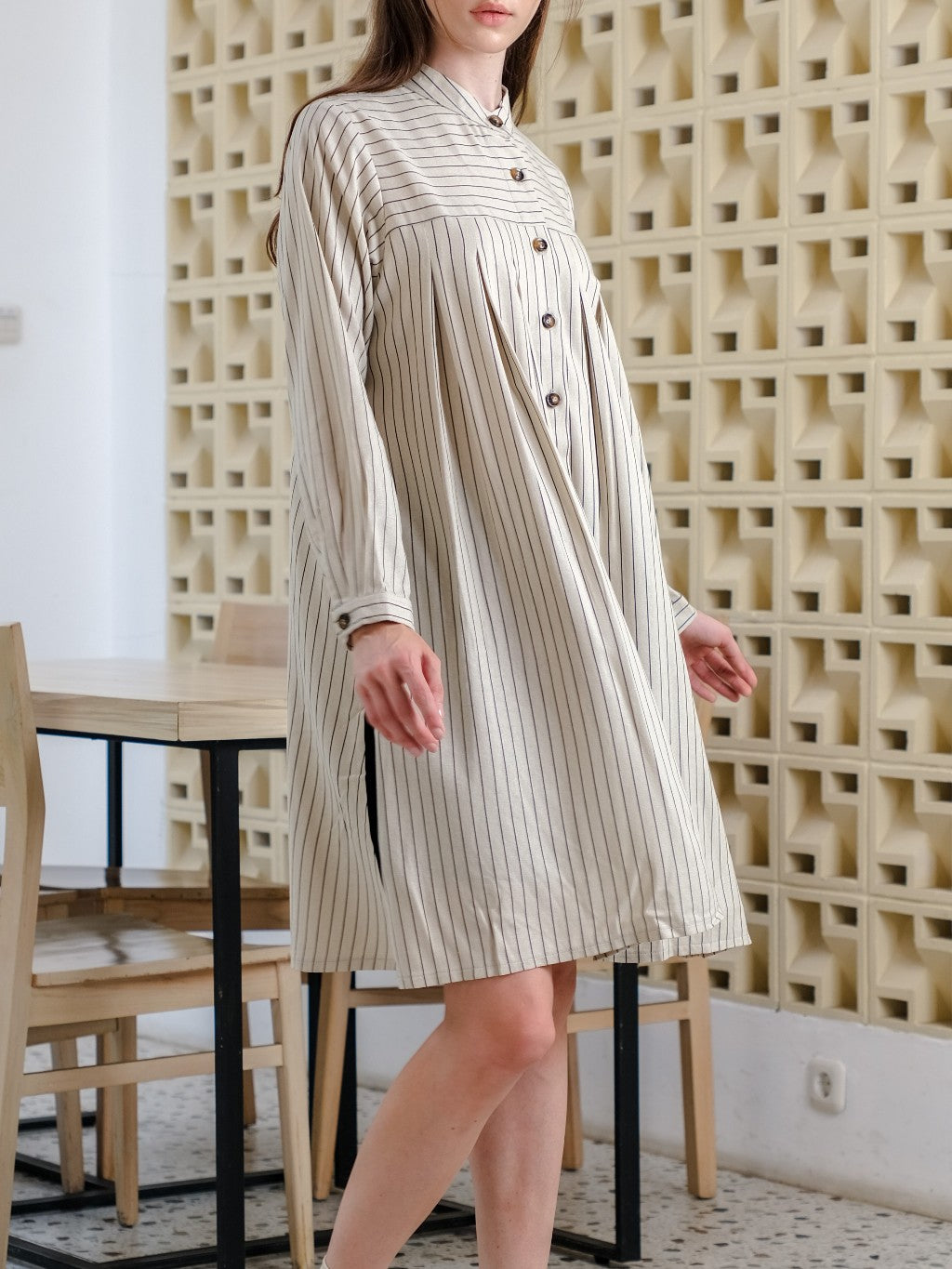 Asiro Emmy Linen Midi Dress