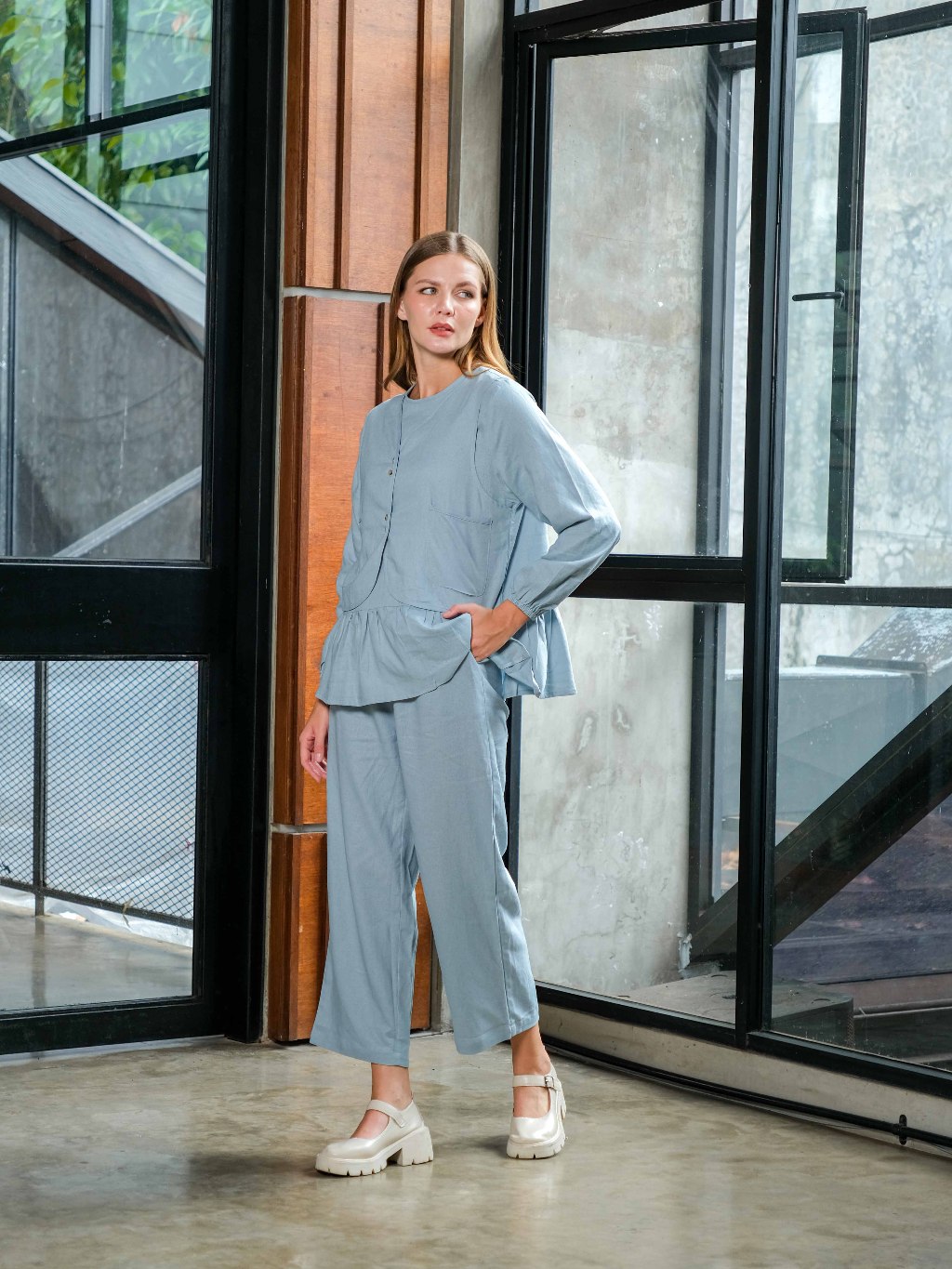 Asiro Myra Set Linen Setelan Pakaian Wanita