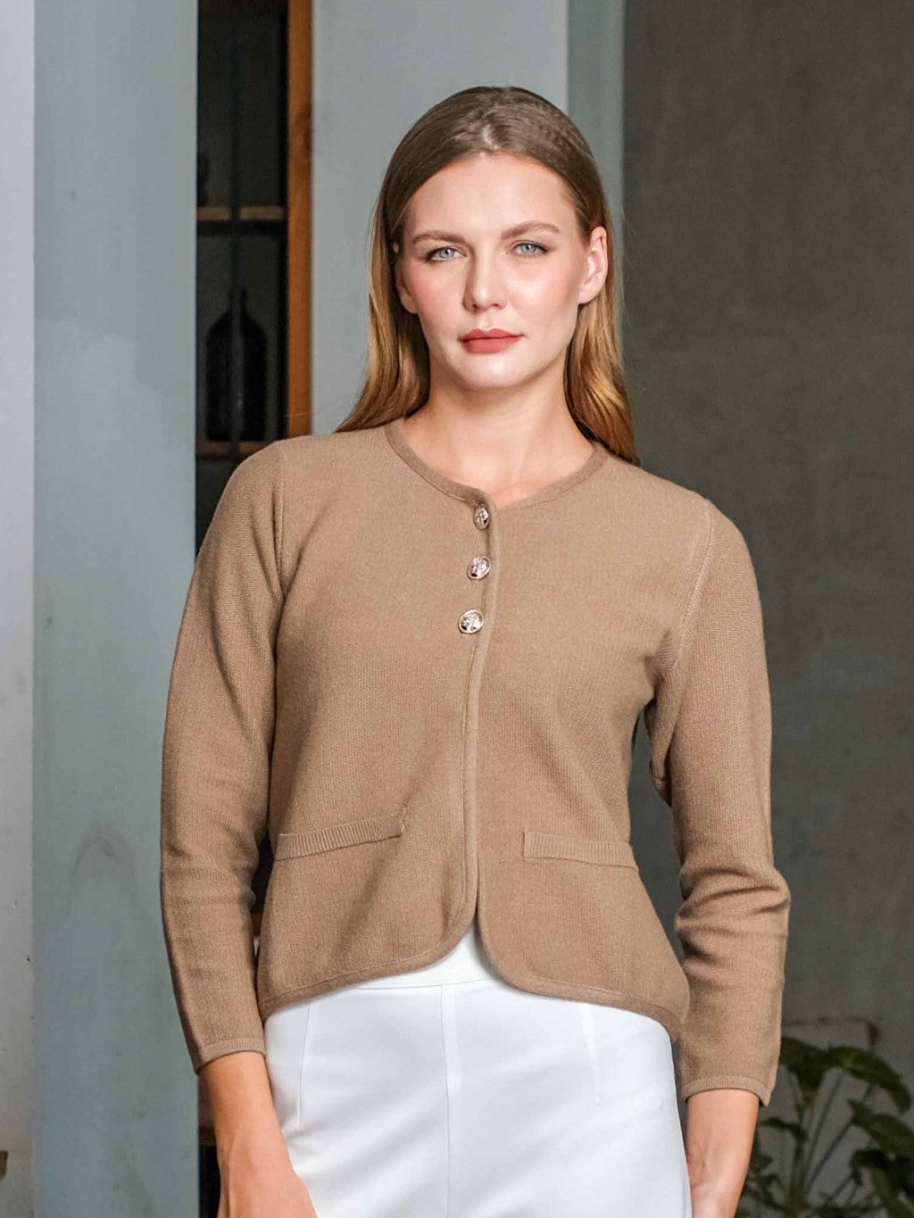 Asiro Terra Knitt Outerwear Knitwear Atasan Wanita
