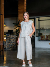 Load image into Gallery viewer, Asiro Briza Set Linen Setelan Wanita Stripe
