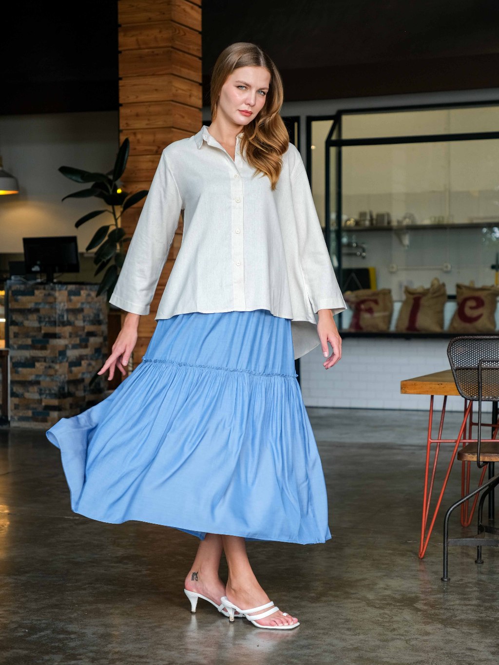 Asiro Kala Skirt Poly Cotton