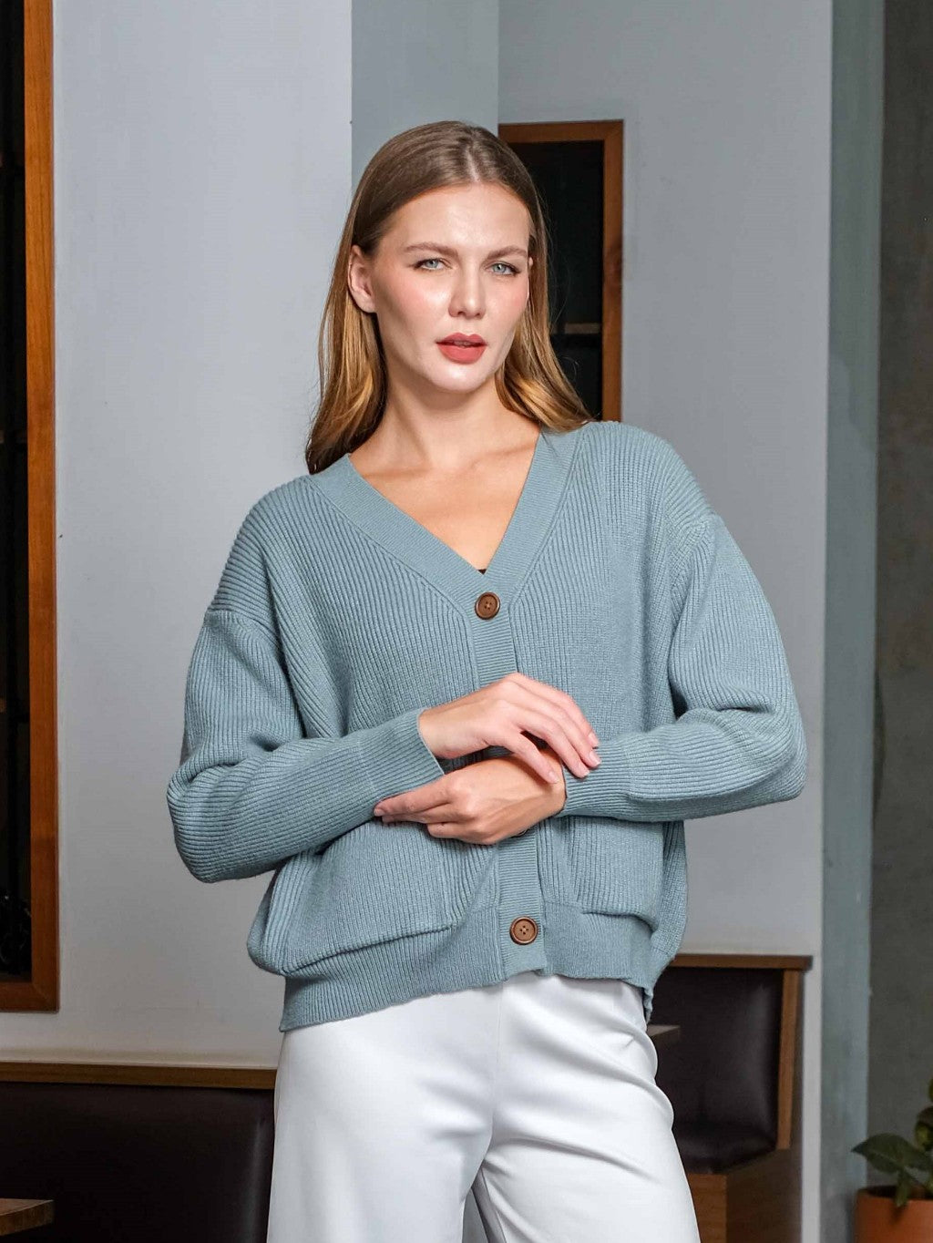 Asiro Felicia Knitt Outerwear Knitwear Atasan Wanita