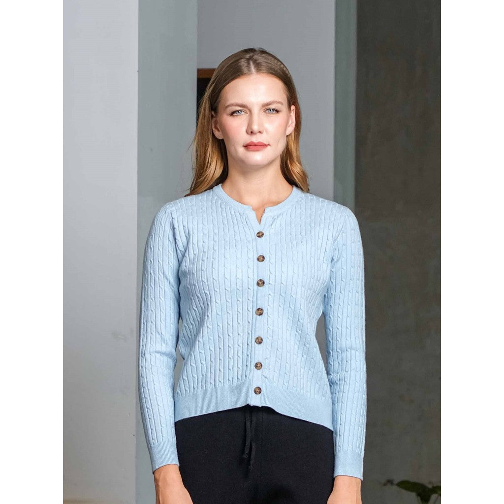 Asiro Prisca Knitt Outerwear Knitwear Atasan Wanita