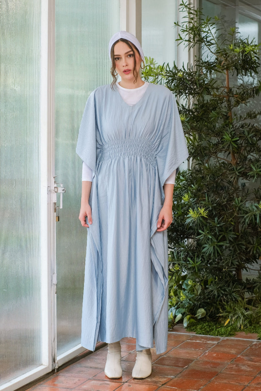 Asiro Humaira Cotton Flowy Dress Gaun Gamis Panjang Lembut Katun Wanita Gamis Session Ramadhan Baju Lebaran 2026 Kaftan Bukber Terbaru Abaya Polos
