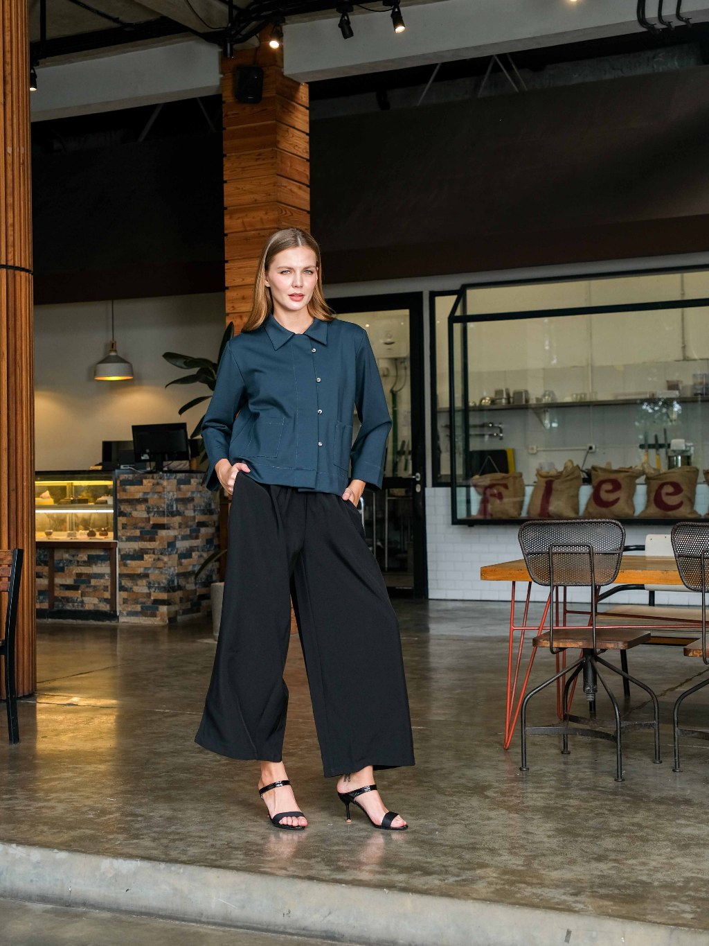 Asiro Nora Pants Woolstretch Celana Panjang Wanita Kulot