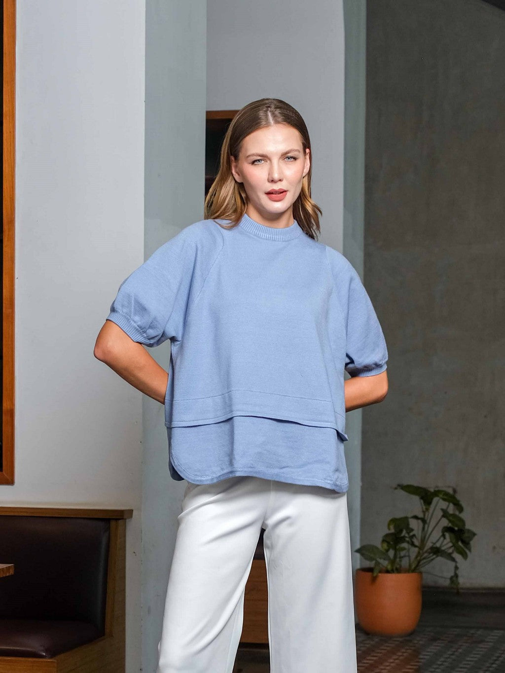 Asiro Amara Knitt Blouse Atasan Wanita