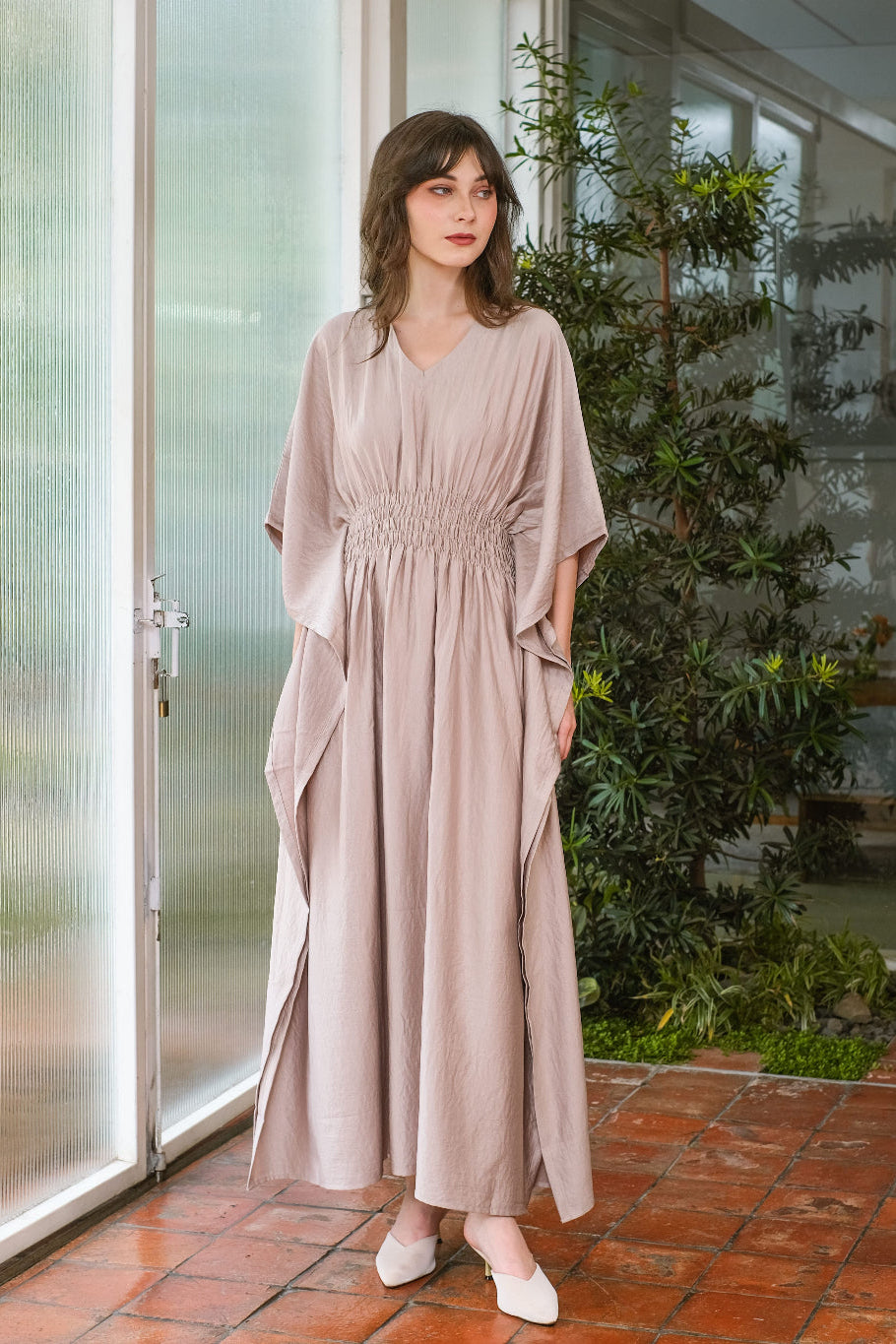 Asiro Humaira Cotton Flowy Dress Gaun Gamis Panjang Lembut Katun Wanita Gamis Session Ramadhan Baju Lebaran 2026 Kaftan Bukber Terbaru Abaya Polos