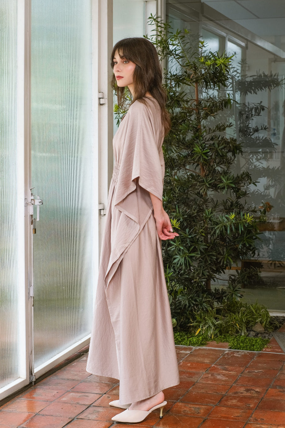 Asiro Humaira Cotton Flowy Dress Gaun Gamis Panjang Lembut Katun Wanita Gamis Session Ramadhan Baju Lebaran 2026 Kaftan Bukber Terbaru Abaya Polos