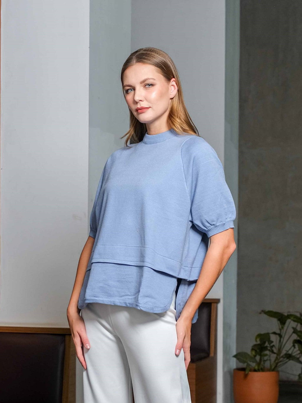 Asiro Amara Knitt Blouse Atasan Wanita