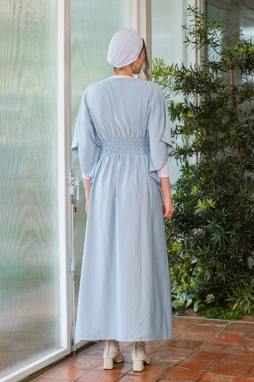 Asiro Humaira Cotton Flowy Dress Gaun Gamis Panjang Lembut Katun Wanita Gamis Session Ramadhan Baju Lebaran 2026 Kaftan Bukber Terbaru Abaya Polos