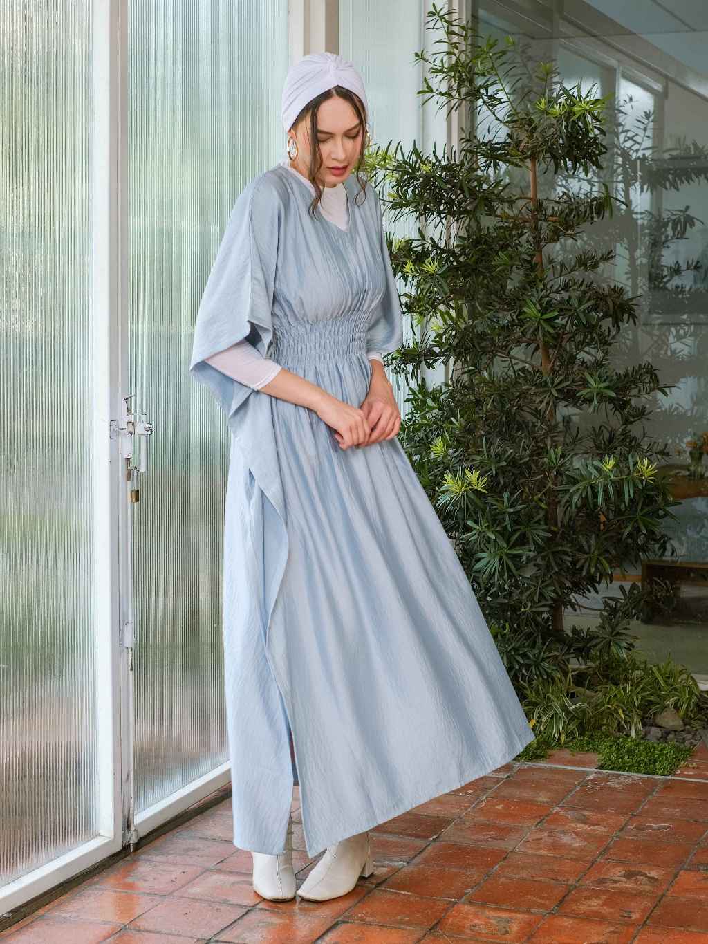 Asiro Humaira Cotton Flowy Dress Gaun Gamis Panjang Lembut Katun Wanita Gamis Session Ramadhan Baju Lebaran 2026 Kaftan Bukber Terbaru Abaya Polos