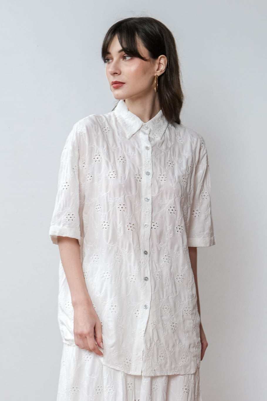 Asiro Dhania Top Katun Bordir Atasan Wanita