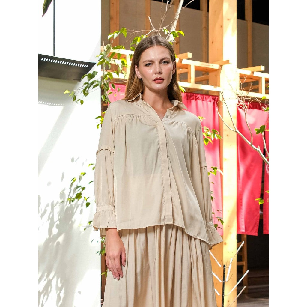 Asiro Ovela Blouse Polycotton Atasan Pakaian Wanita