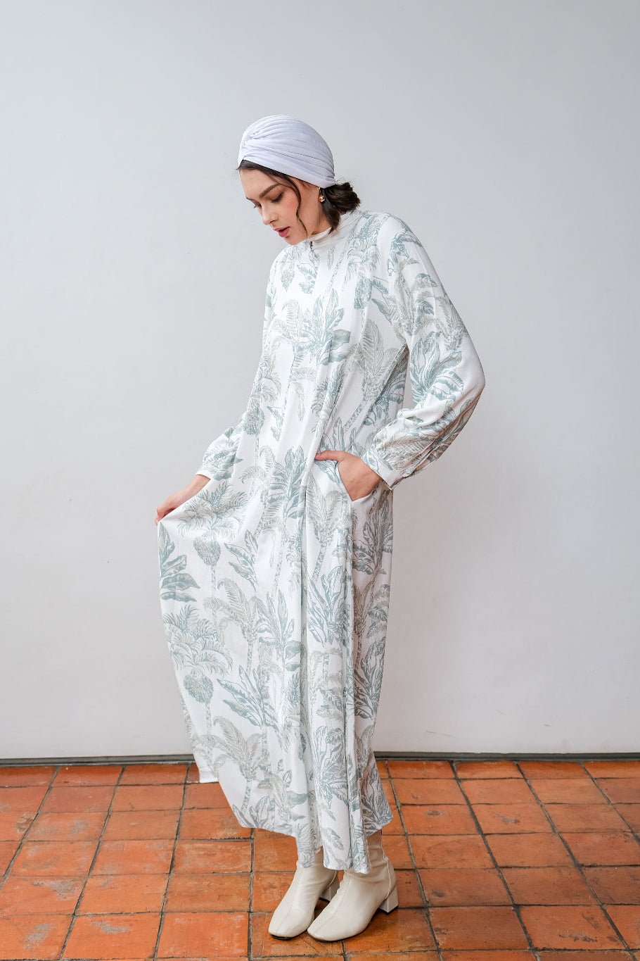 Asiro Naula Linen Dress Gaun Gamis Panjang Wanita Gamis Session Ramadhan Baju Lebaran 2026 Kaftan Bukber Terbaru Abaya Polos