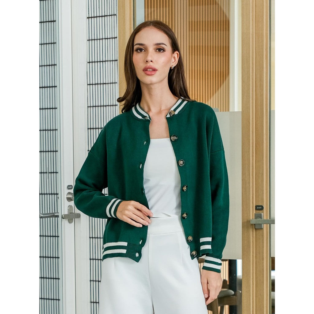 Asiro Faye Knitted Outerwear Rajut Sweater Kancing Lengan Panjang