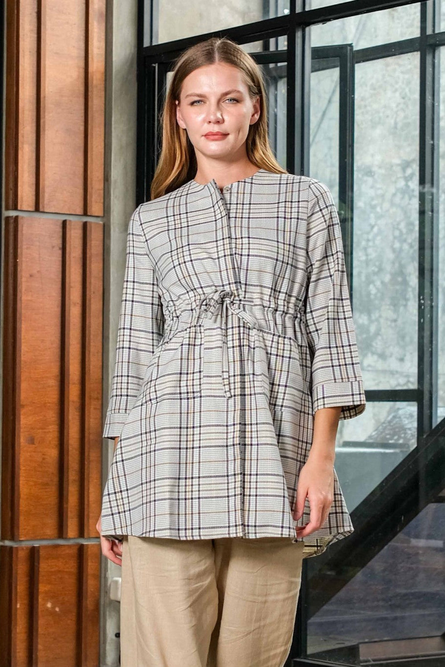 Asiro Isabel Top Blouse Woolstretch Pakaian Atasan Wanita