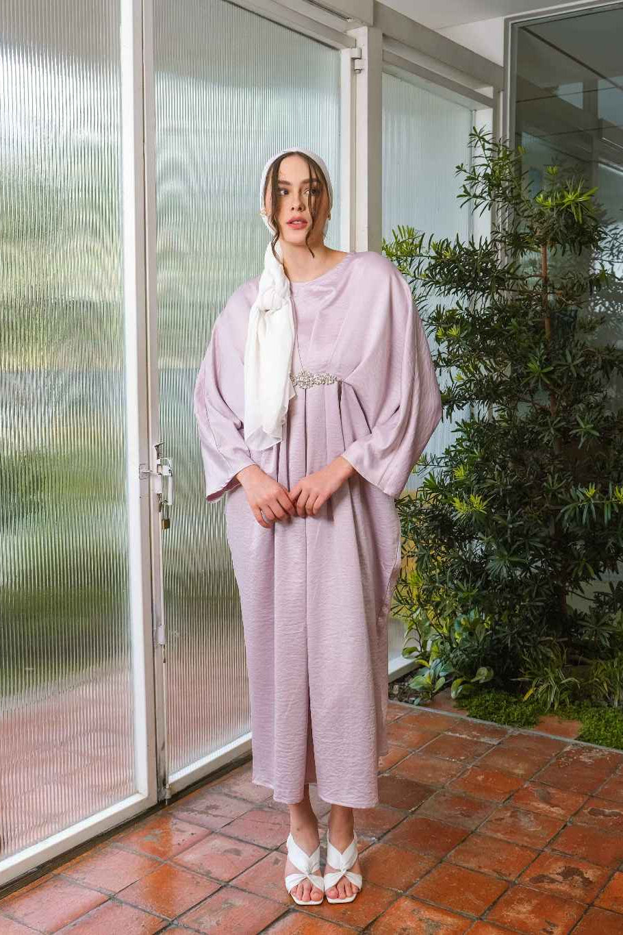 Asiro Samara Cotton Flowy Dress Gaun Gamis Panjang Lembut Katun Wanita Gamis Session Ramadhan Baju Lebaran 2026 Kaftan Bukber Terbaru Abaya Polos