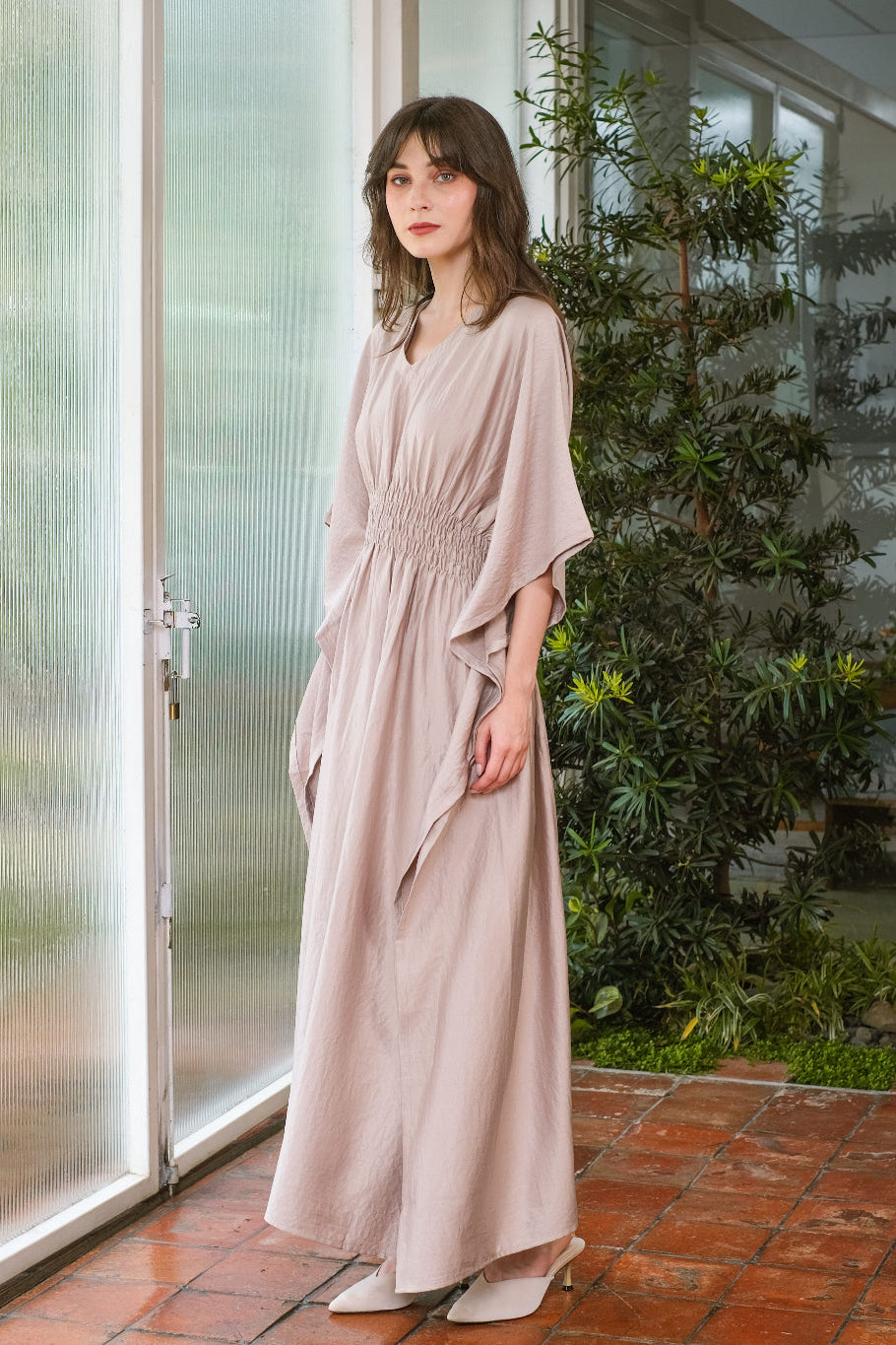 Asiro Humaira Cotton Flowy Dress Gaun Gamis Panjang Lembut Katun Wanita Gamis Session Ramadhan Baju Lebaran 2026 Kaftan Bukber Terbaru Abaya Polos