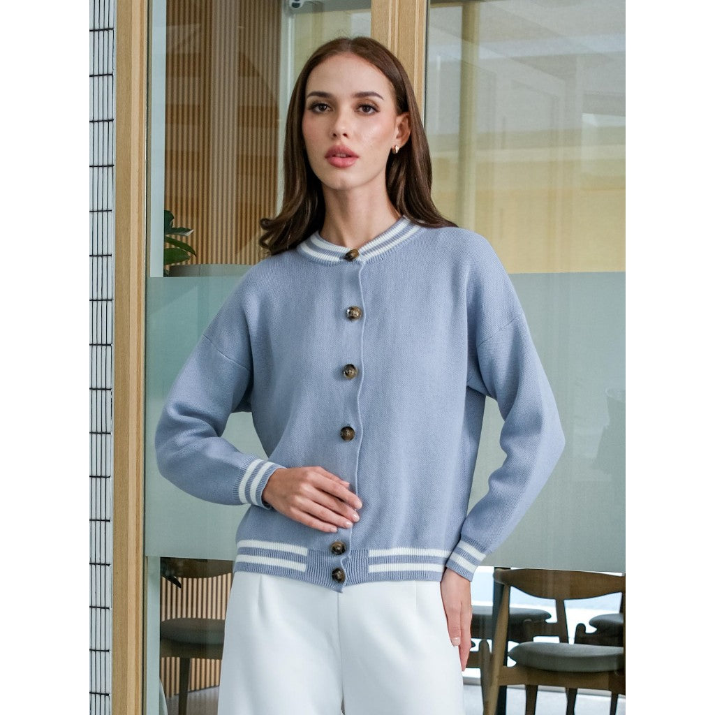 Asiro Faye Knitted Outerwear Rajut Sweater Kancing Lengan Panjang