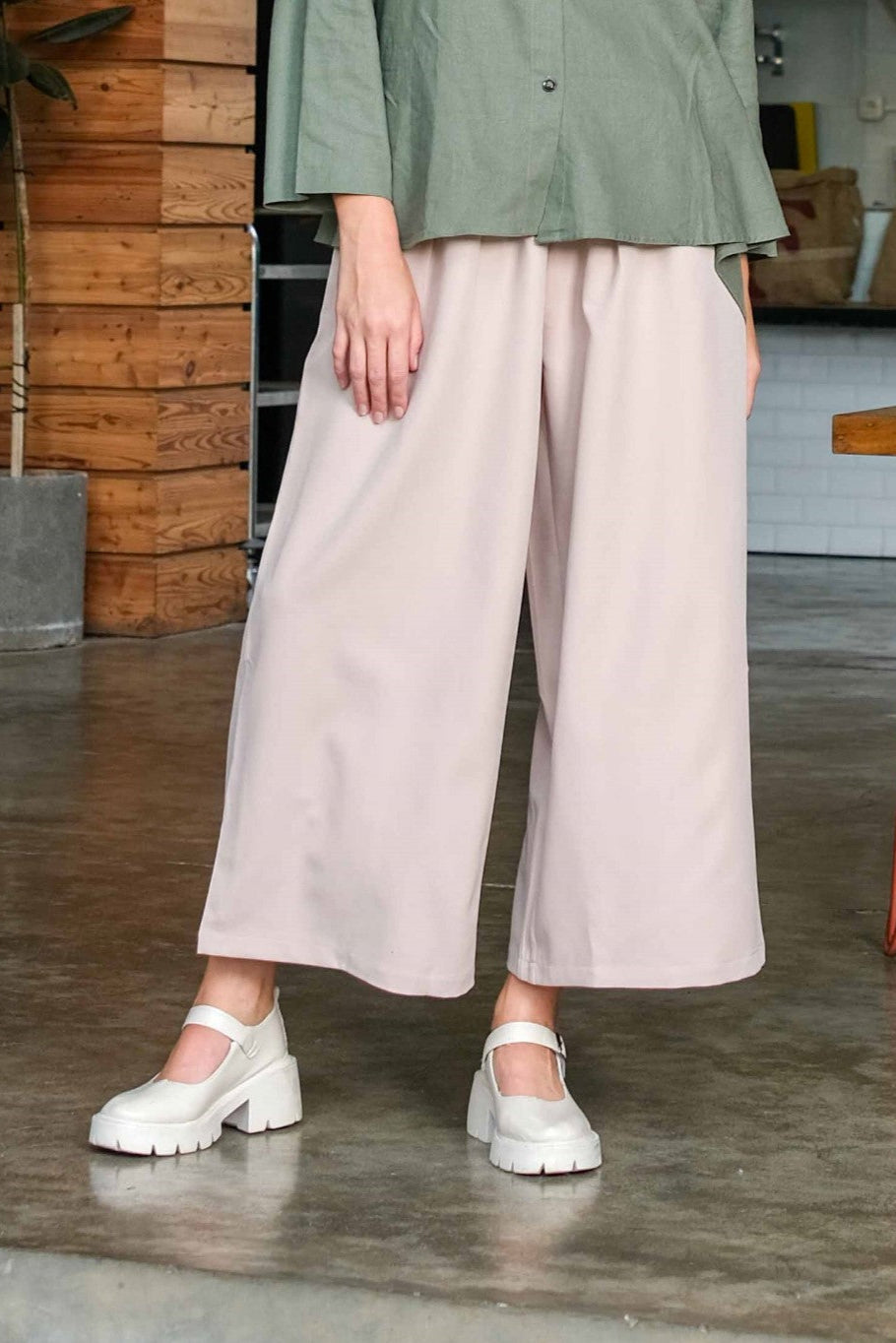 Asiro Nora Pants Woolstretch Celana Panjang Wanita Kulot