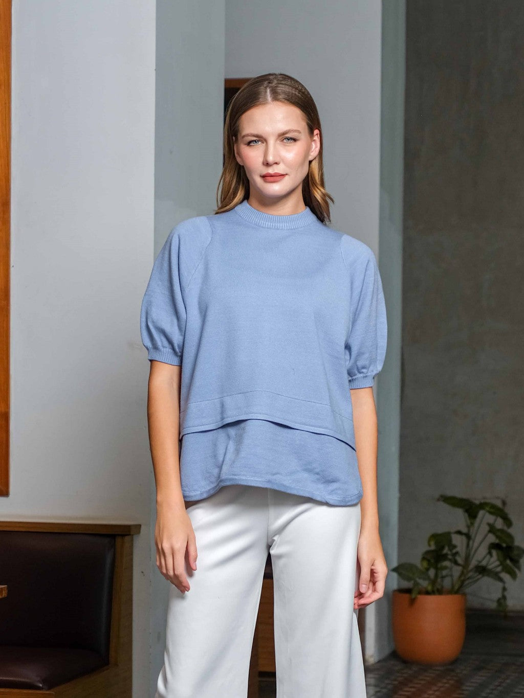 Asiro Amara Knitt Blouse Atasan Wanita