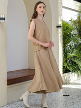 Load image into Gallery viewer, Asiro Indie One Set Linen Setelan Wanita Tanpa Lengan
