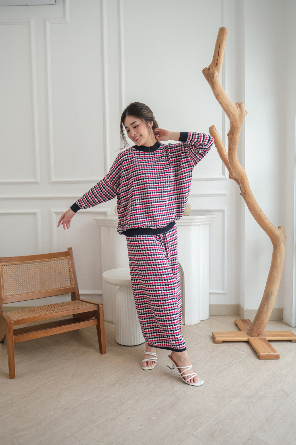 Kirei Knitted Blouse Winter Pants